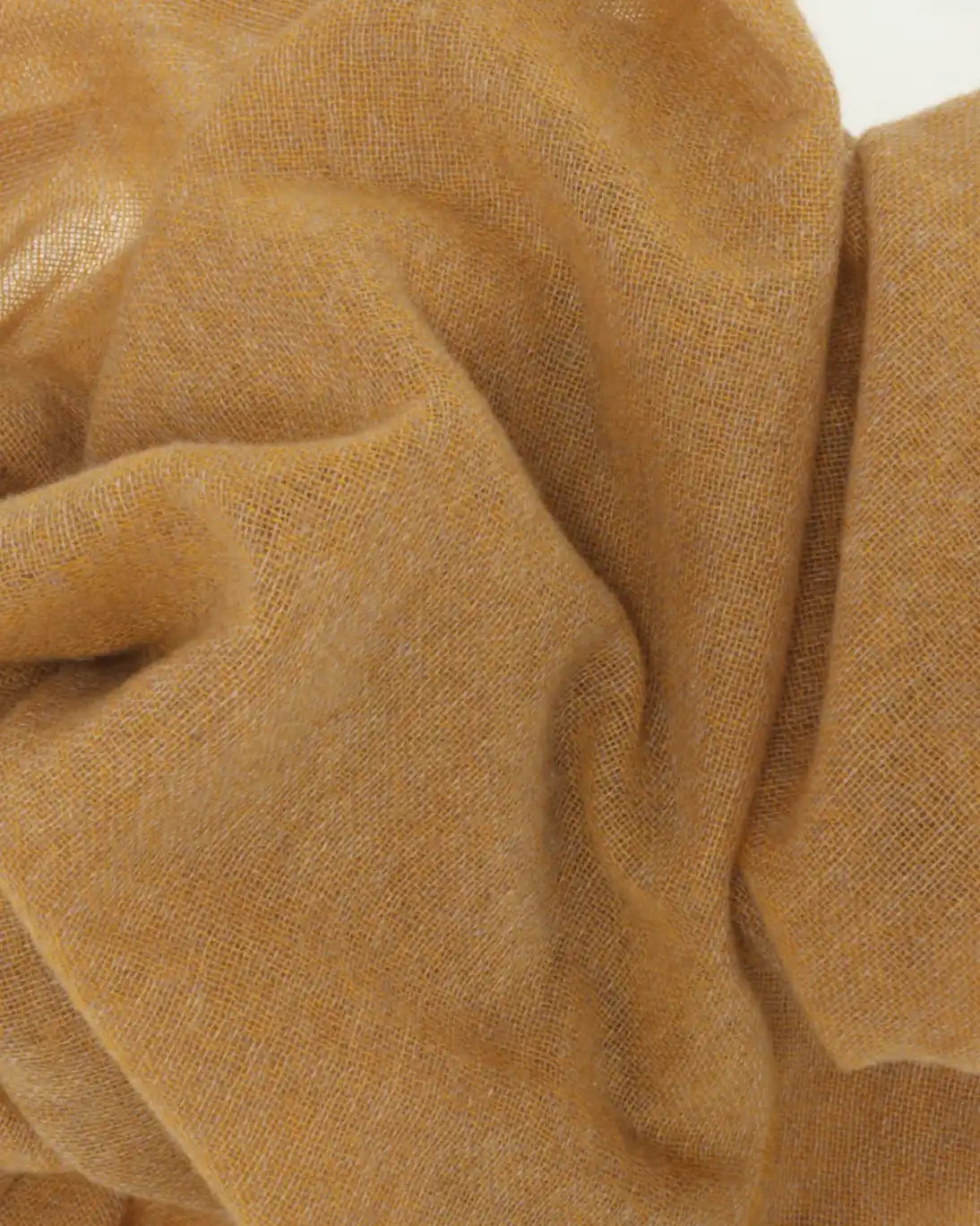 BUFANDA DE CASHMERE MOSTAZA FULHAM