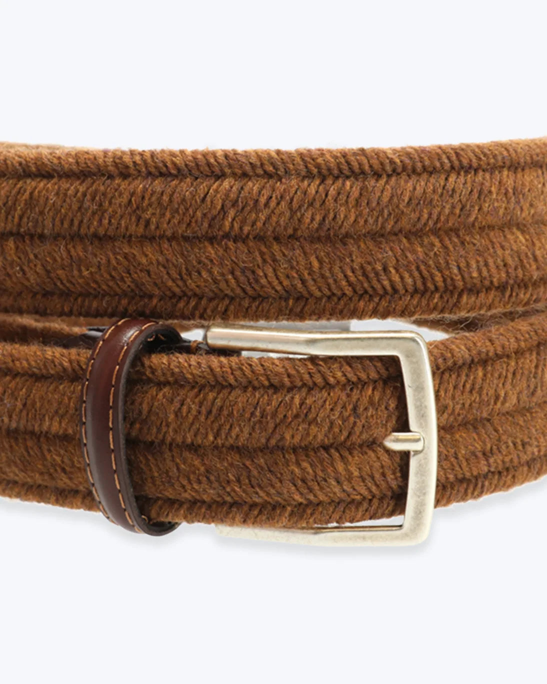 CINTURÓN DE ESPIGA MARRÓN ELÁSTICO ATHISON