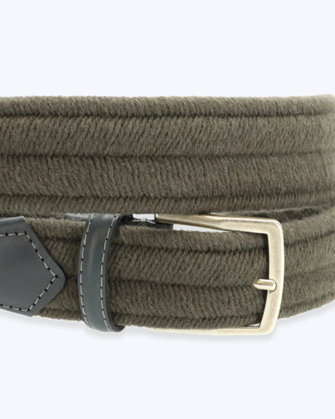 CINTURÓN DE ESPIGA GRIS ELÁSTICO ATHISON