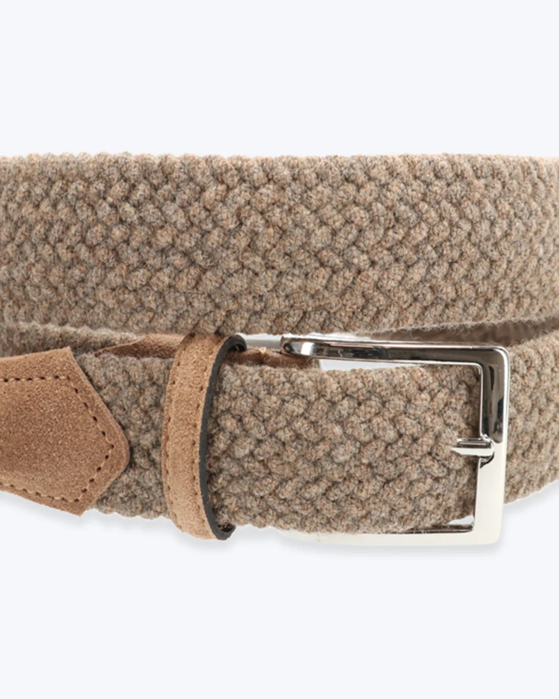 CINTURÓN TRENZADO ELÁSTICO BEIGE ATHISON