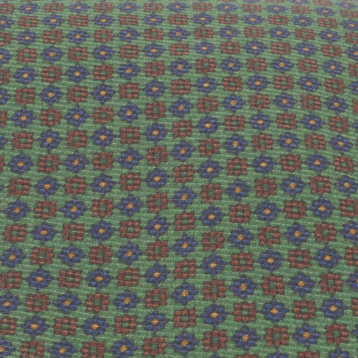 CORBATA DE SEDA FULHAM 2/VERDE FLORES / U