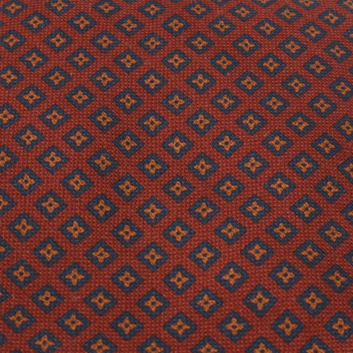 CORBATA DE LANA Y SEDA FULHAM 3/TEJA ROMBO AZ. / U