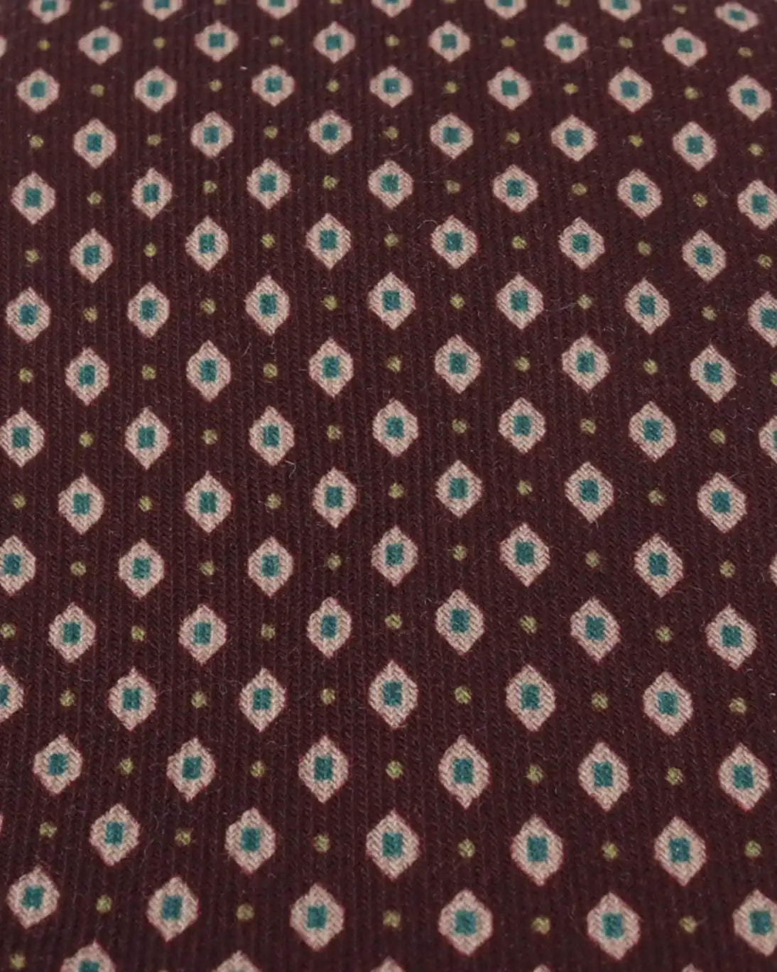 CORBATA DE LANA BURDEOS ESTAMPADA FULHAM