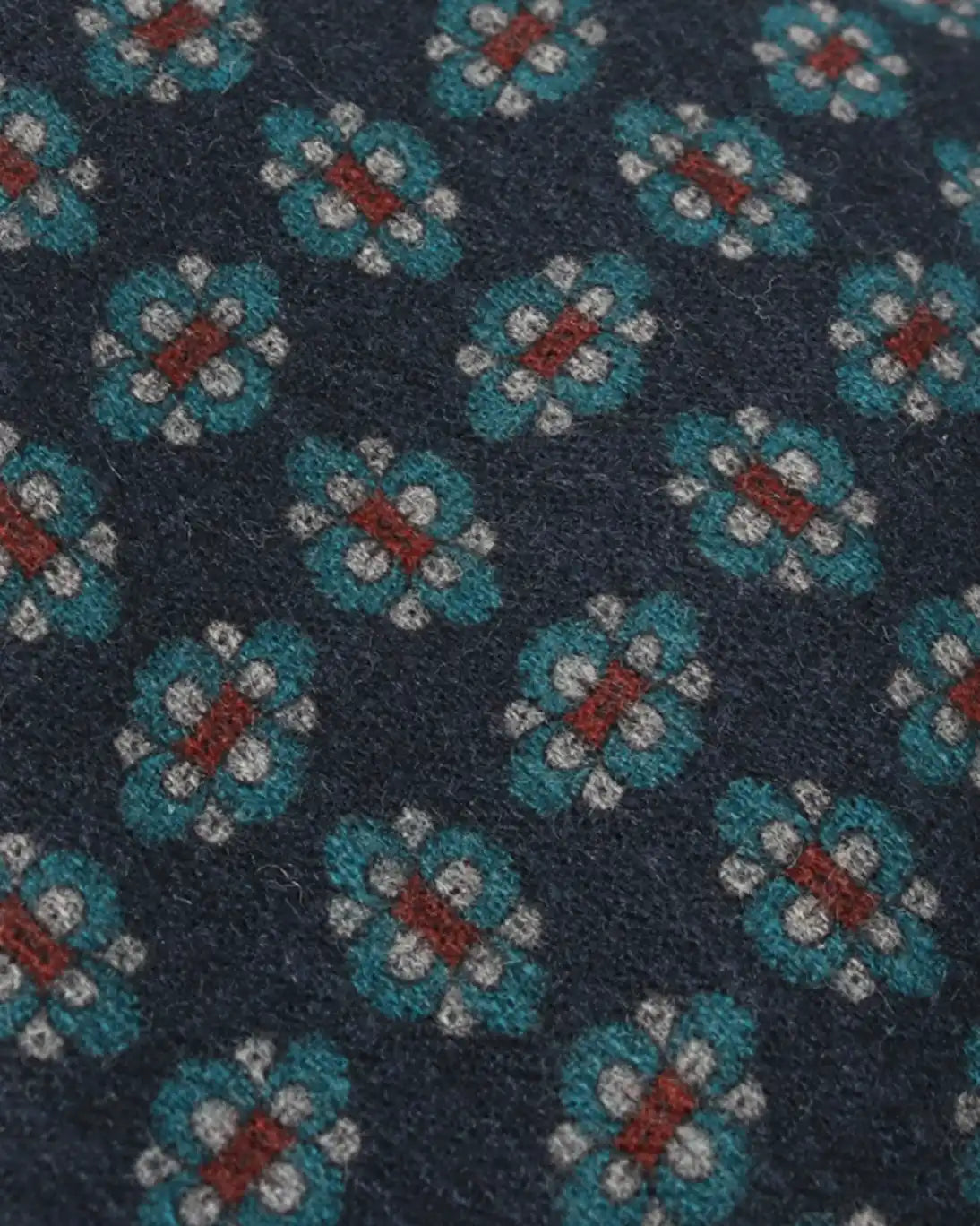 CORBATA DE LANA NAVY CON FLORES FULHAM