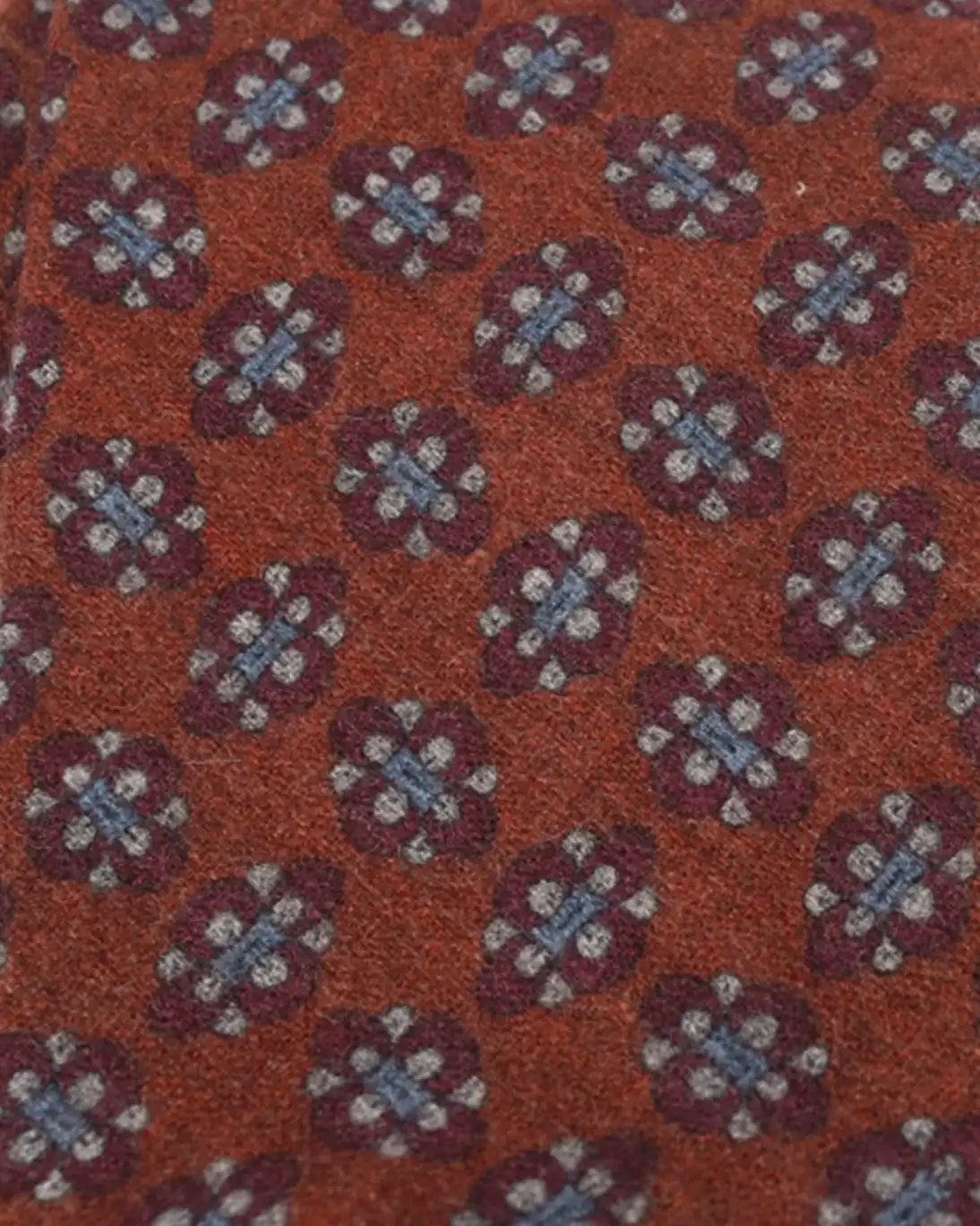 CORBATA DE LANA TEJA CON FLORES FULHAM