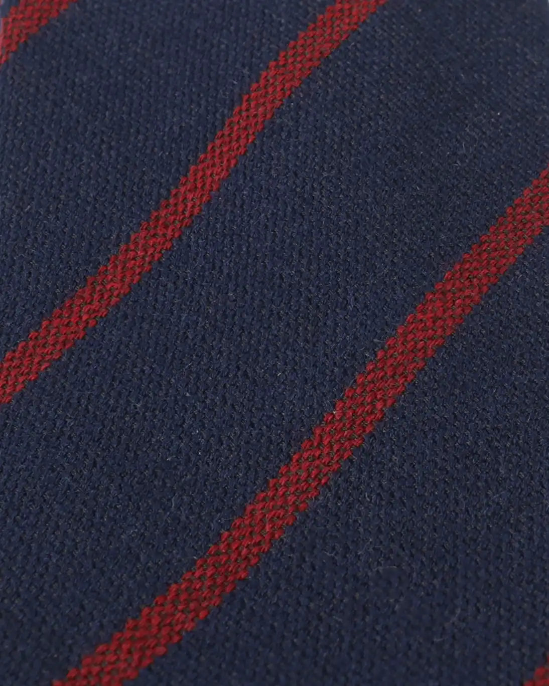CORBATA DE LANA NAVY CON RAYAS ROJAS FULHAM