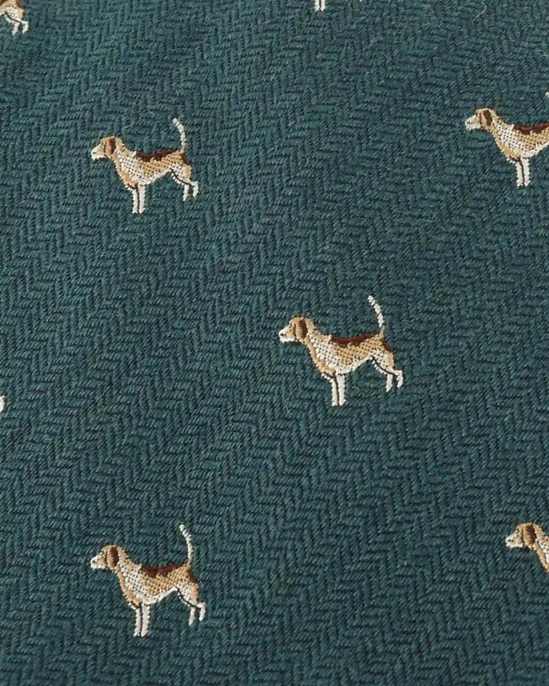 CORBATA VERDE CON PERROS FULHAM