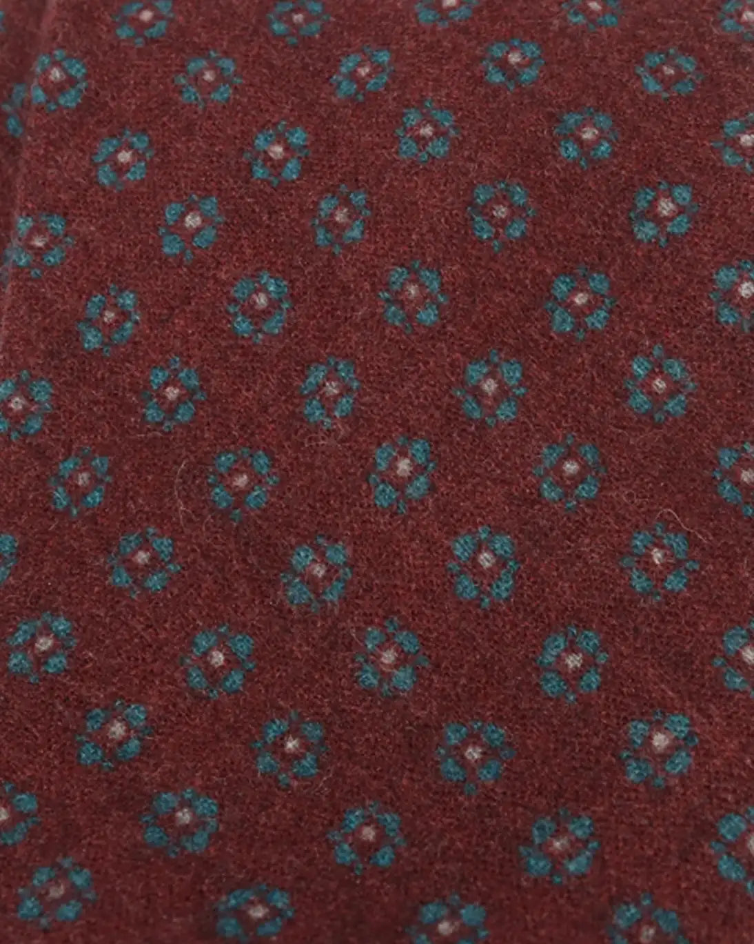 CORBATA BURDEOS CON FLORES FULHAM