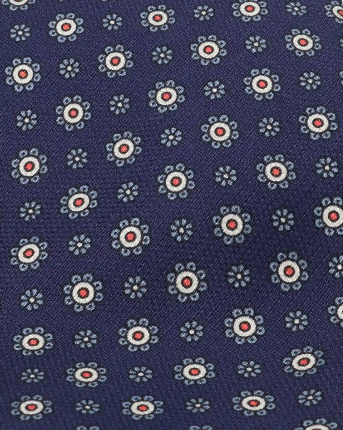 CORBATA DE SEDA AZUL FLORES ALTEA