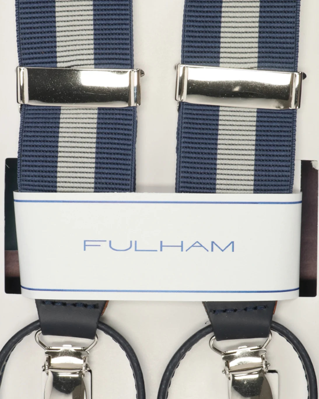 TIRANTES DE RAYAS AZUL MARINO Y BLANCO FULHAM