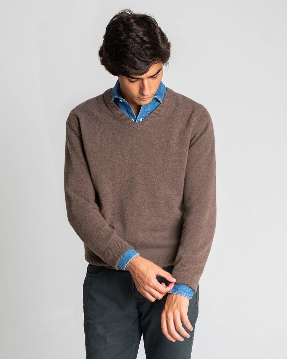 JERSEY DE PICO MARRÓN TWAY