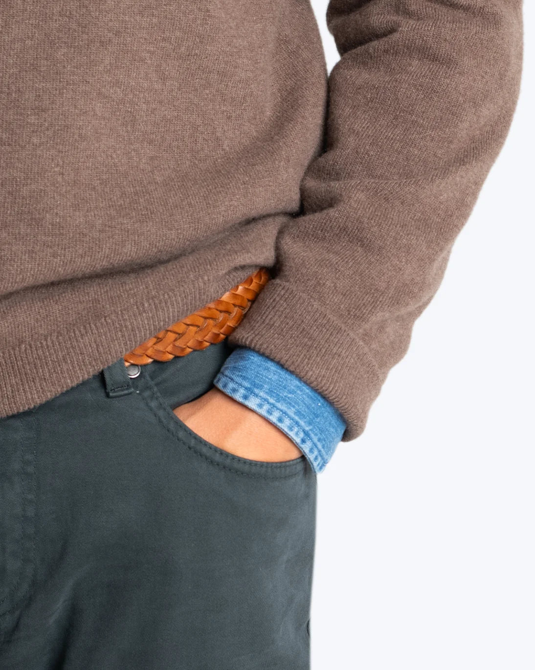 JERSEY DE PICO MARRÓN TWAY