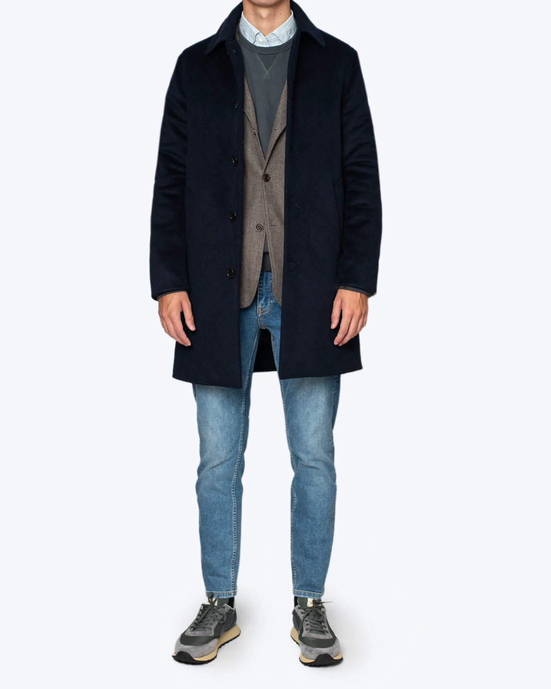 ABRIGO AZUL CON FORRO EXTRAIBLE SEVENTY