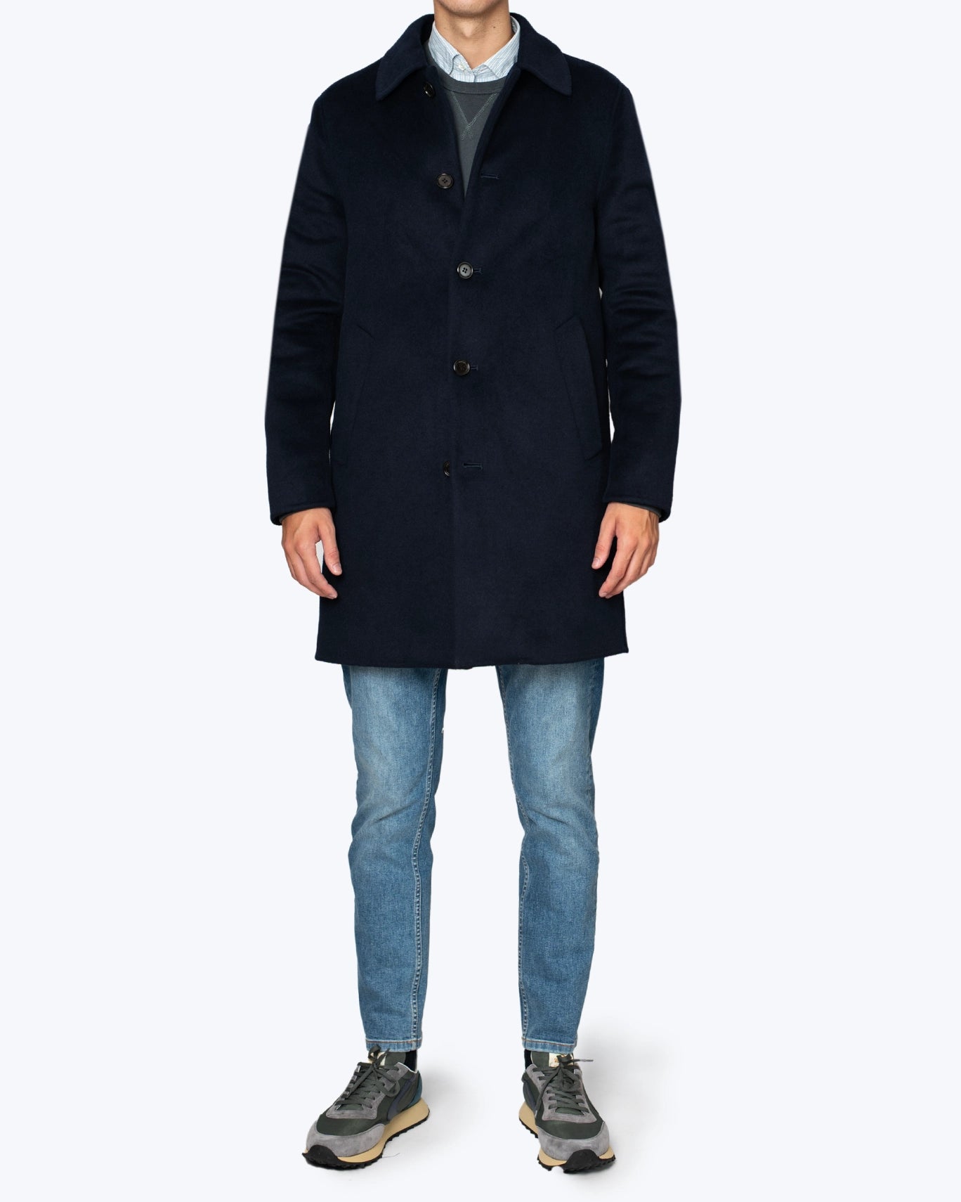 ABRIGO AZUL CON FORRO EXTRAIBLE SEVENTY
