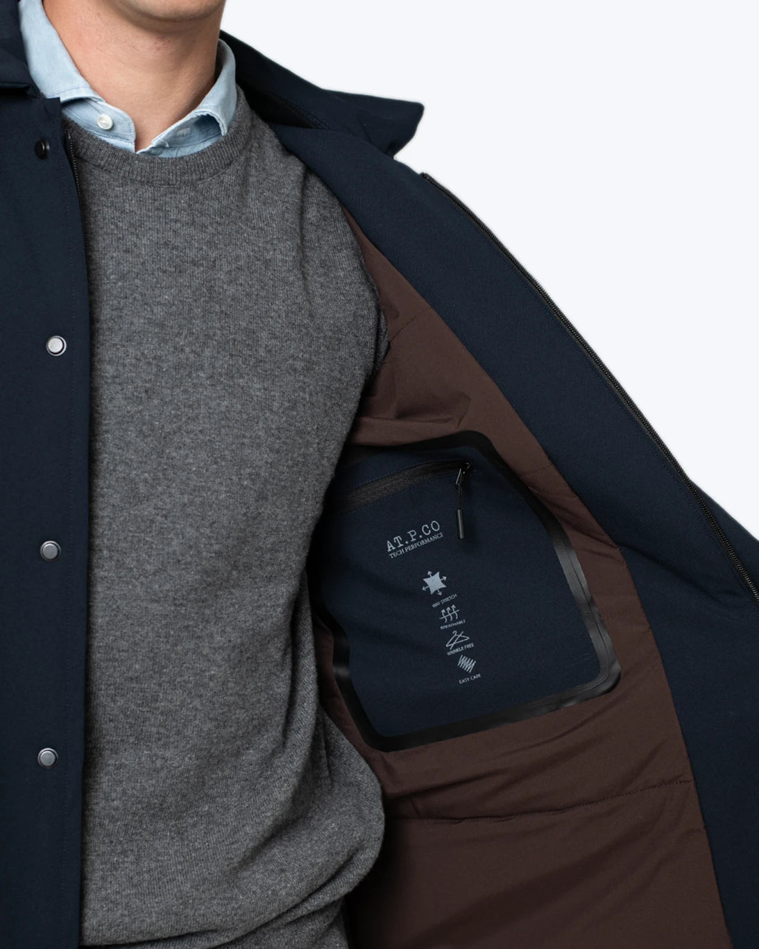 GABARDINA ACOLCHADA NAVY AT.P.C.O