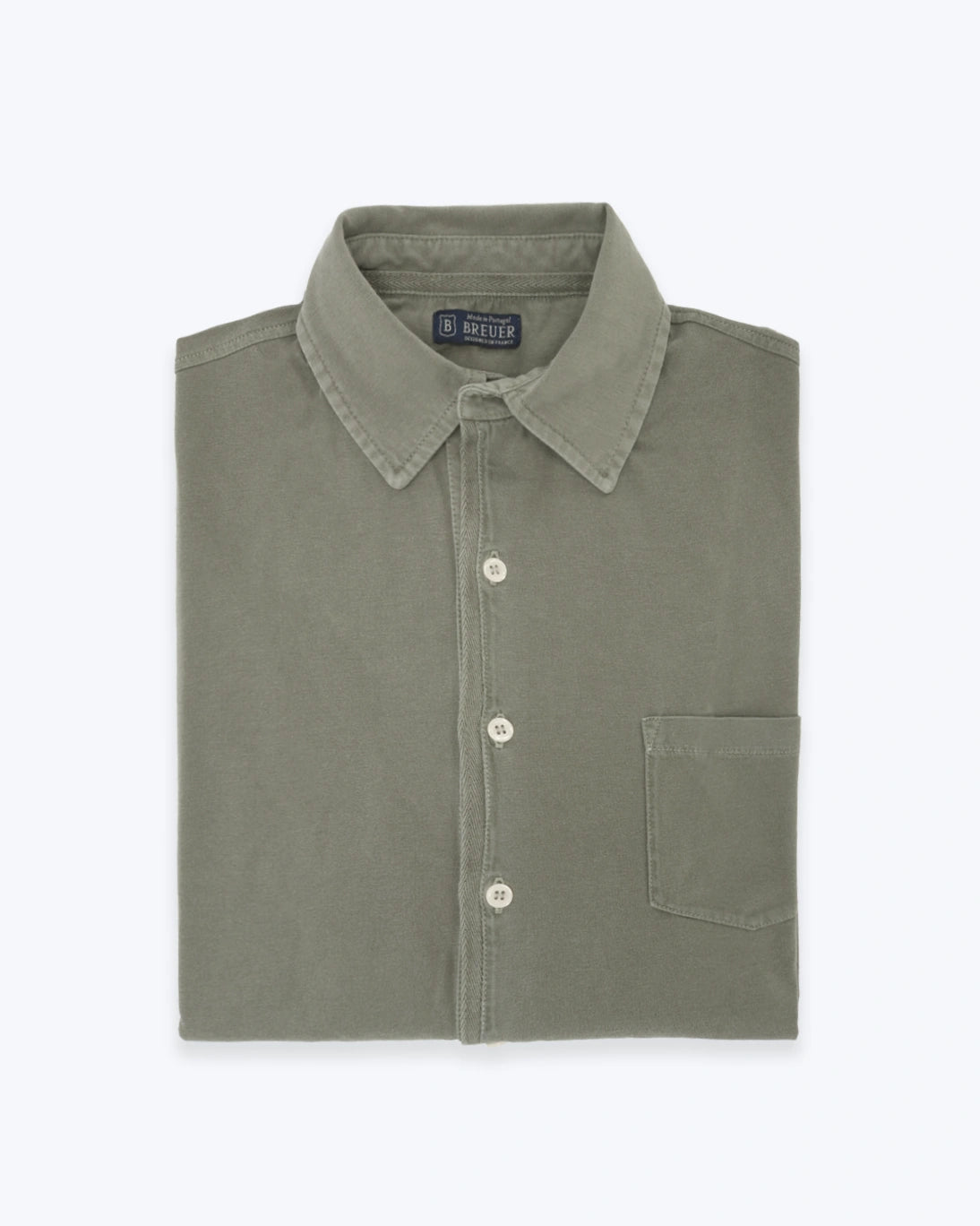BREUER GREEN JERSEY SHIRT