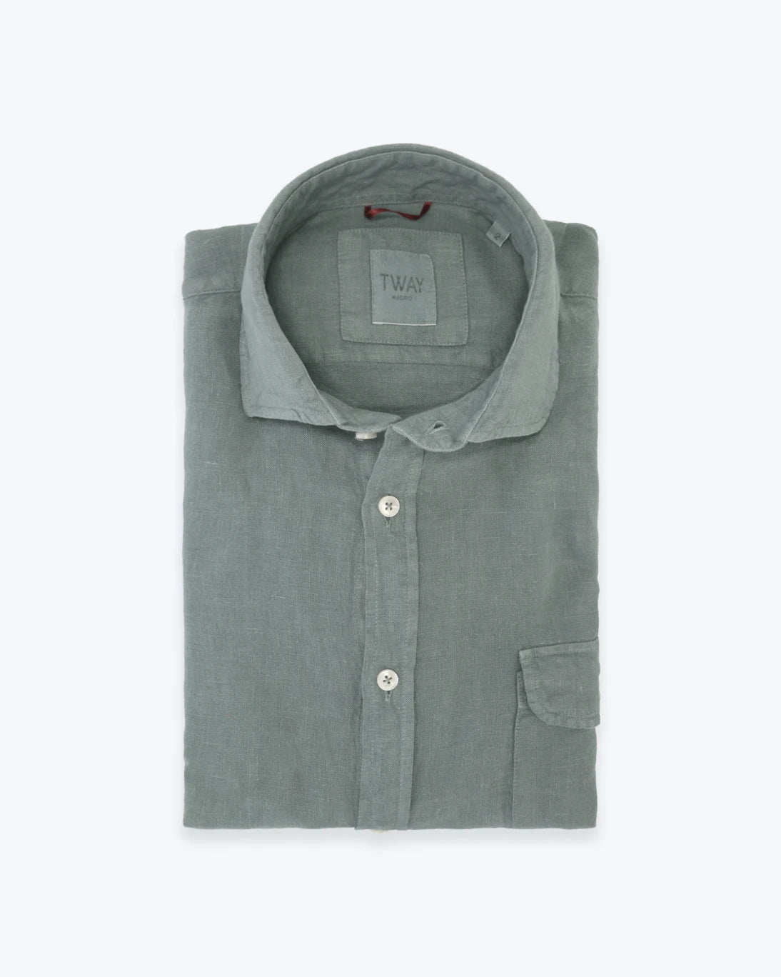 CHEMISE EN LIN VERTE TWAY