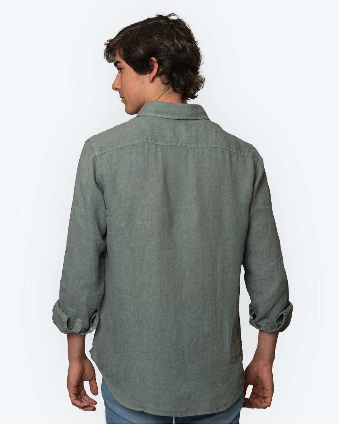 CHEMISE EN LIN VERTE TWAY