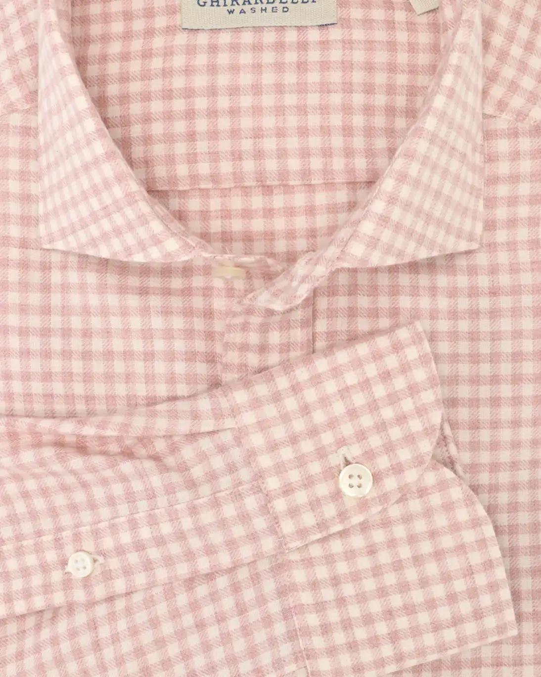 CAMISA DE CUADROS BLANCOS Y ROSAS GHIRARDELLI