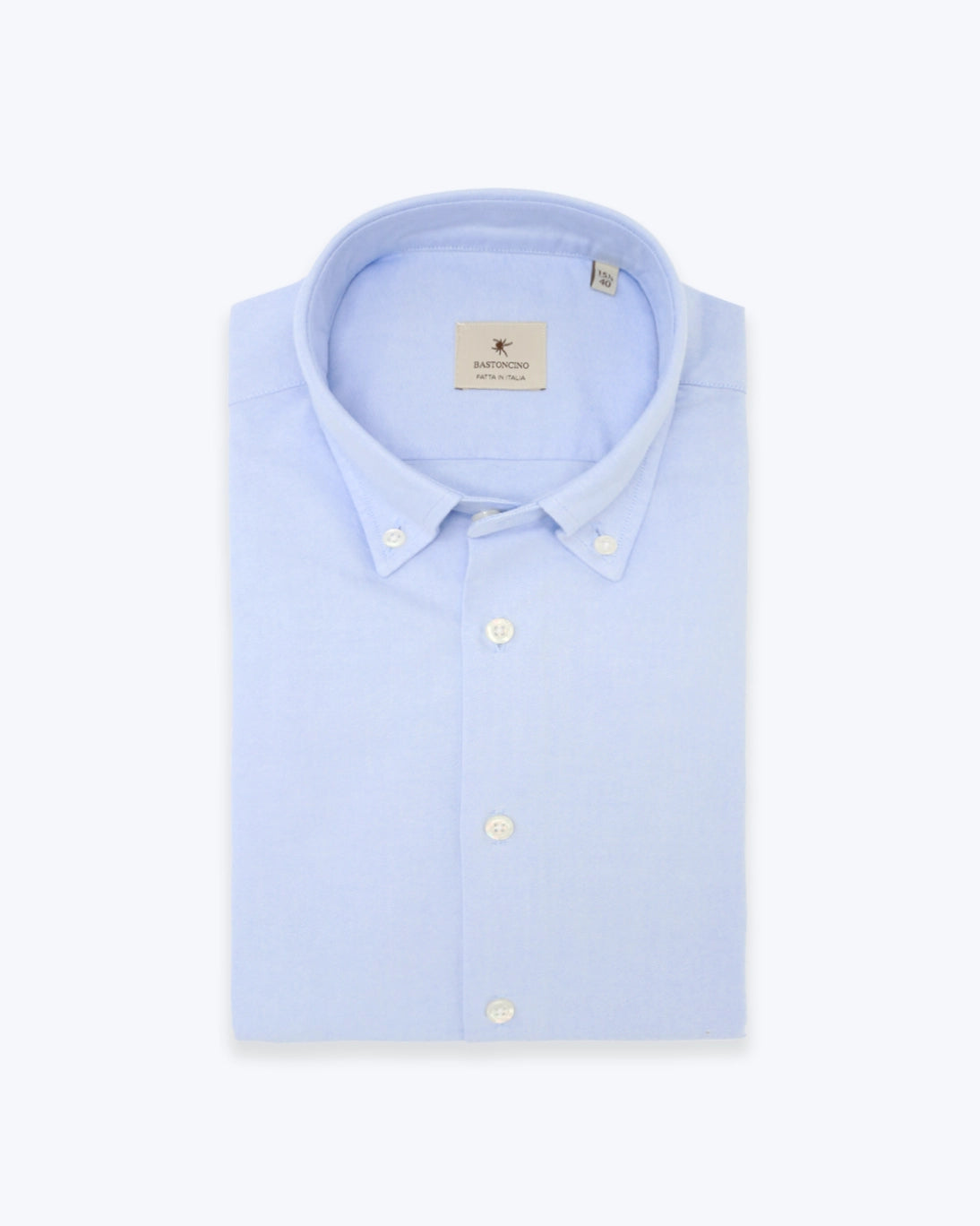 CAMISA AZUL CLARO CON CUELLO ABOTONADO BASTONCINO