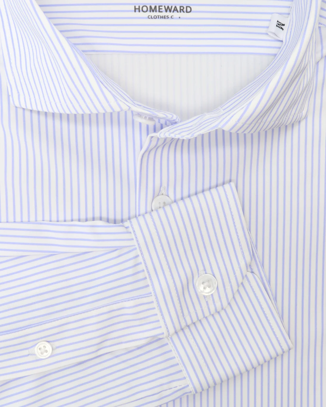 CAMISA BLANCA CON RAYAS AZULES HOMEWARD
