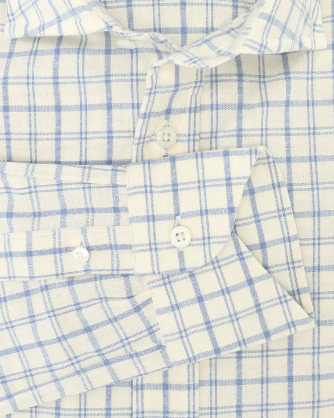 CAMISA BEIGE CON CUADROS BOLZONELLA