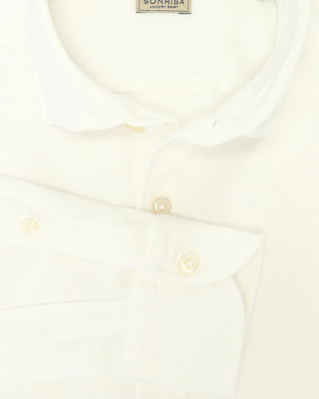 CAMISA DE PIQUÉ BLANCA SONRISA