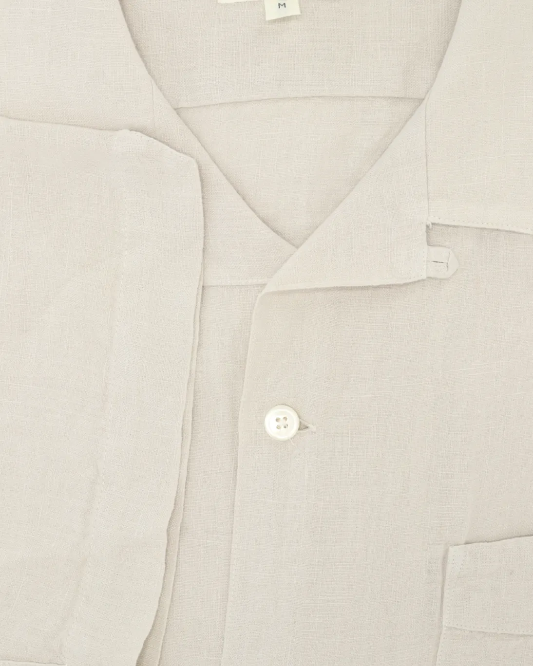 CAMISA DE MANGA CORTA LINO PIEDRA HARTFORD