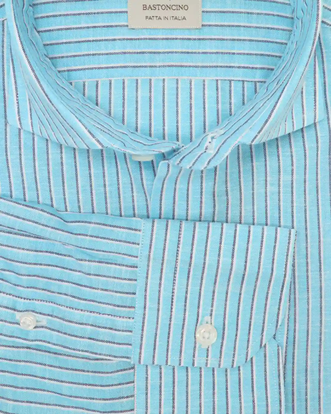 CAMISA AZUL CON RAYAS BASTONCINO