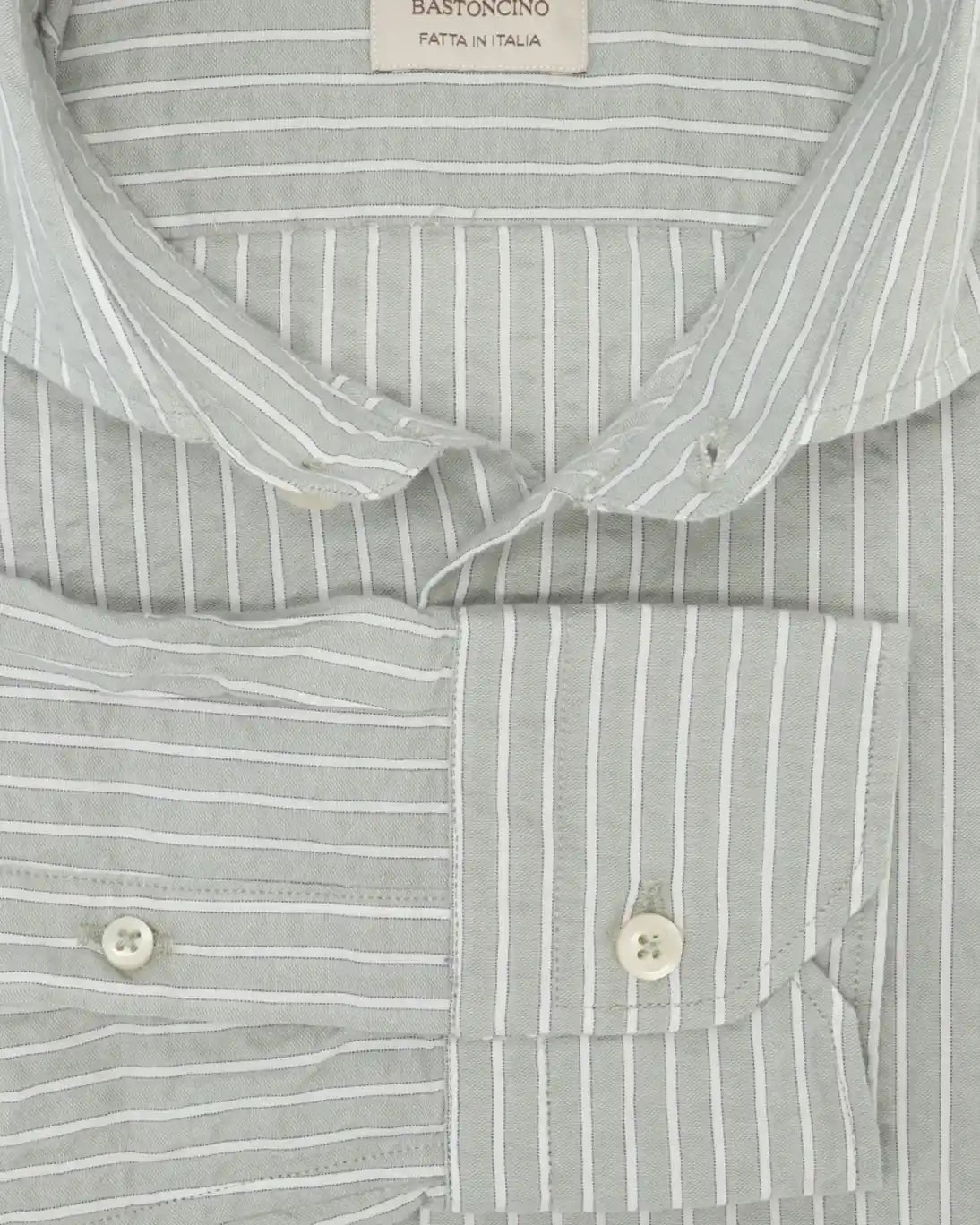 CAMISA VERDE CON RAYAS BASTONCINO