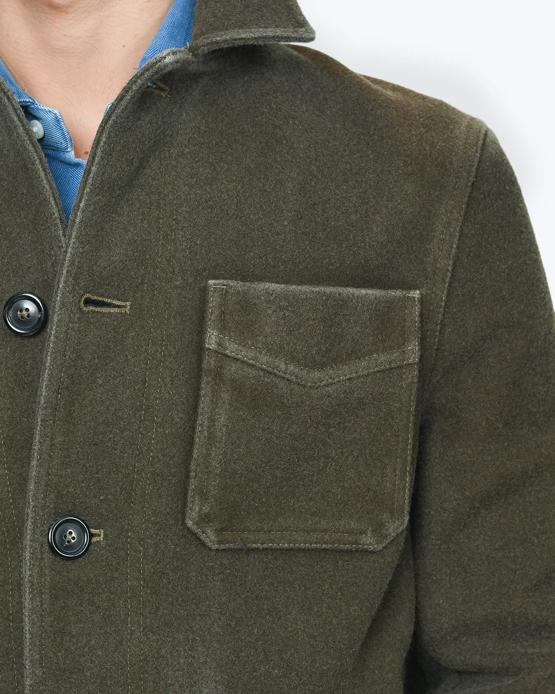 CAZADORA VERDE DE LANA CIRCOLO