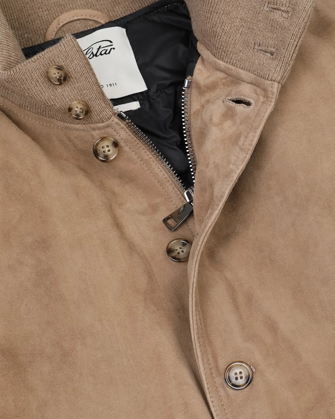 CAZADORA DE ANTE BEIGE VALSTAR