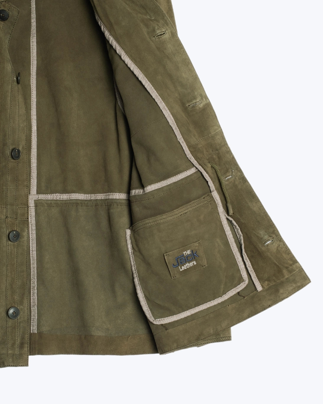 CAZADORA DE PIEL VERDE THE JACK LEATHERS