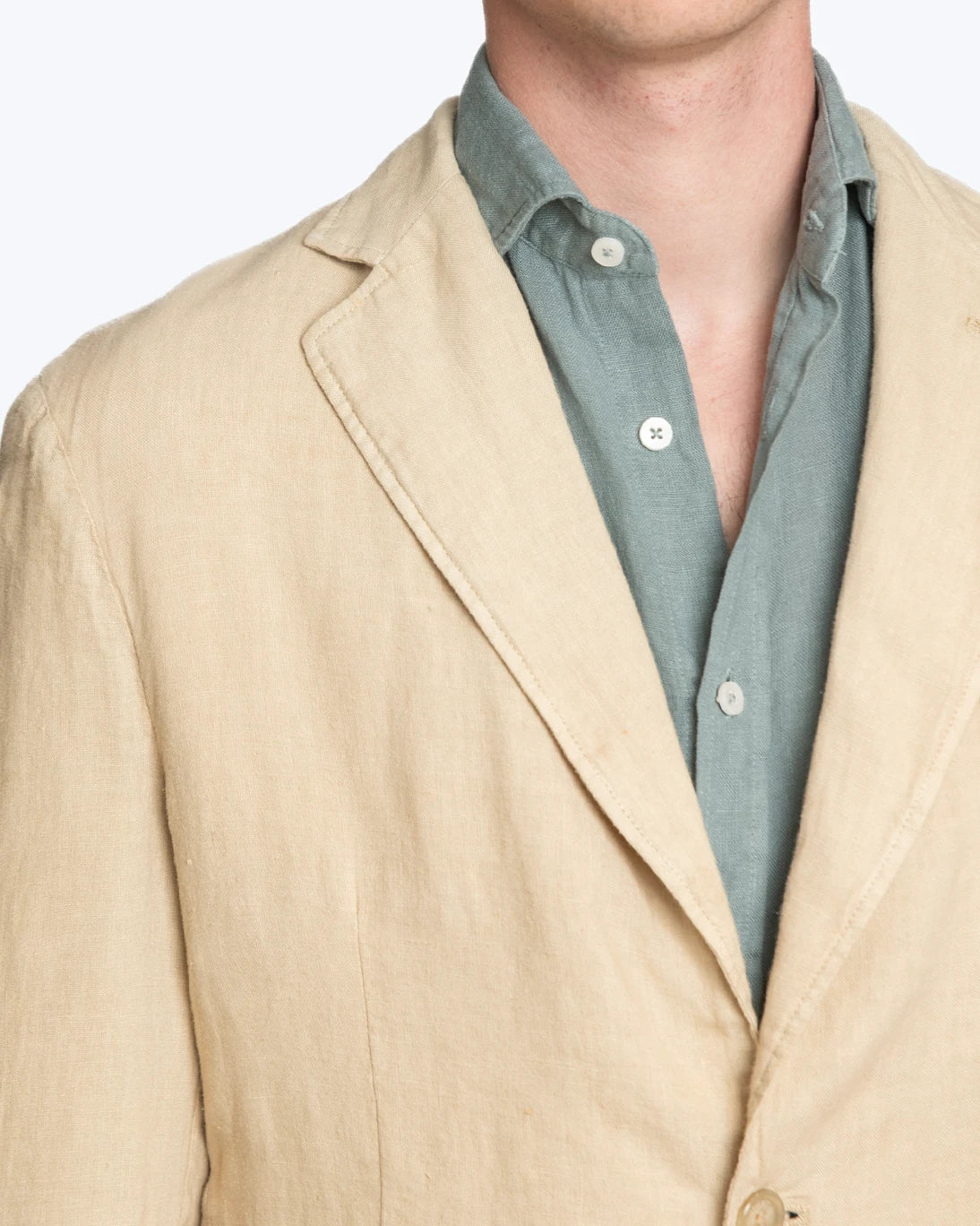 BLAZER DE LINO BEIGE SEVENTY
