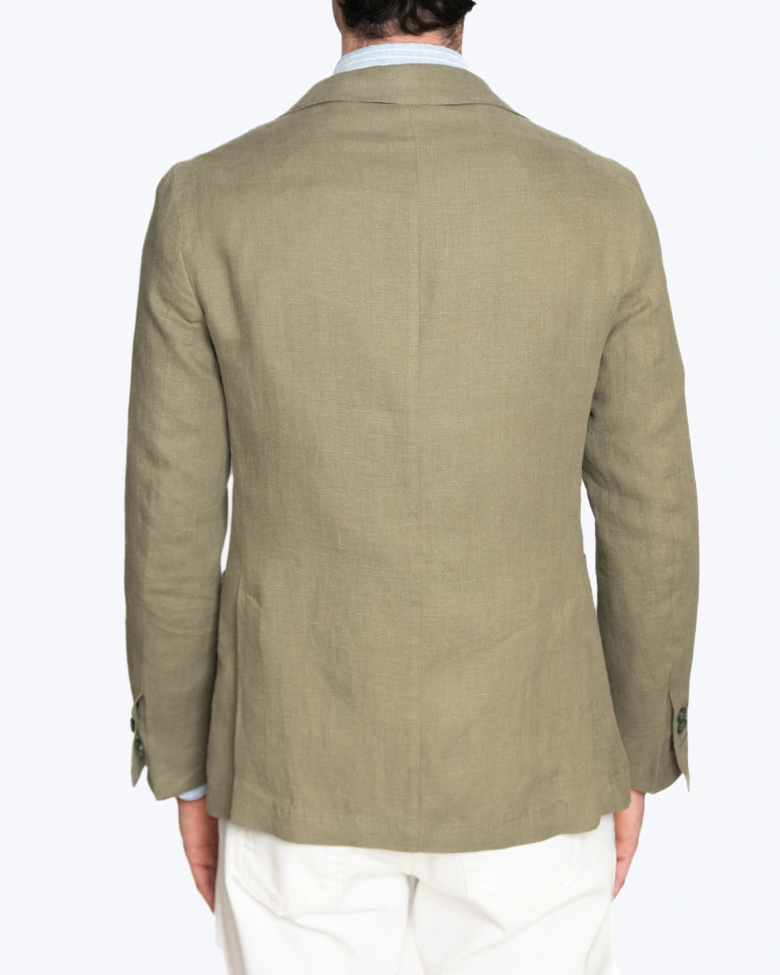 BLAZER DE LINO VERDE JERRY KEY