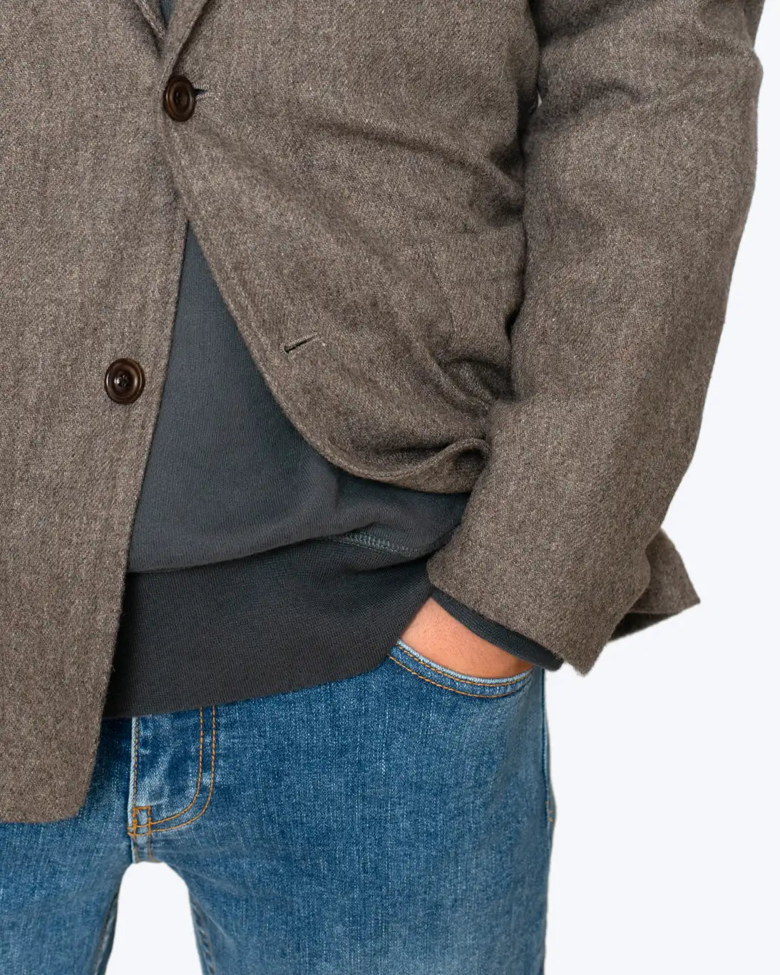 BLAZER DE LANA MARRÓN CLARO HARTFORD