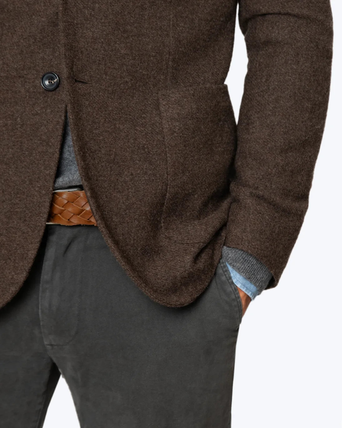 BLAZER DE LANA MARRÓN CIRCOLO