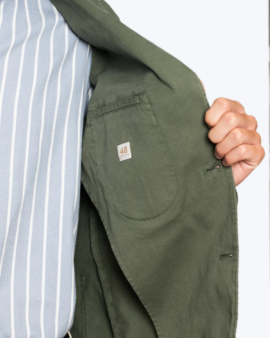 BLAZER VERDE DE ALGODÓN JERRY KEY