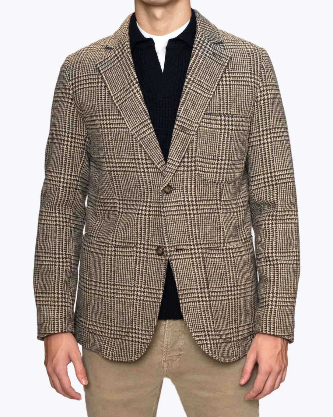 BLAZER PATA DE GALLO MARRÓN SEBAGO