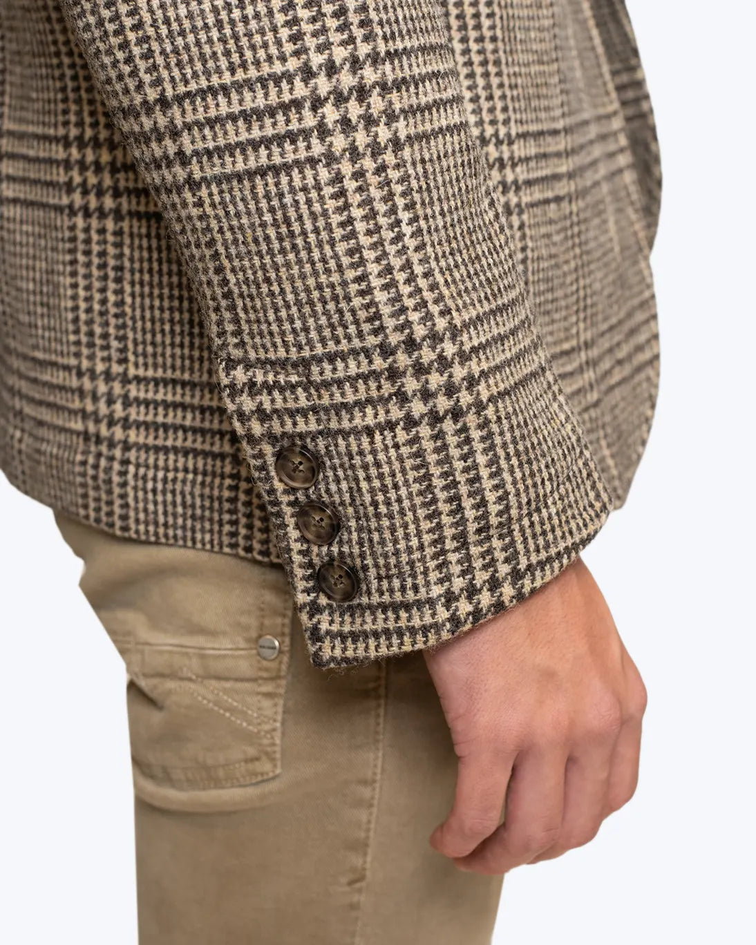 BLAZER PATA DE GALLO MARRÓN SEBAGO