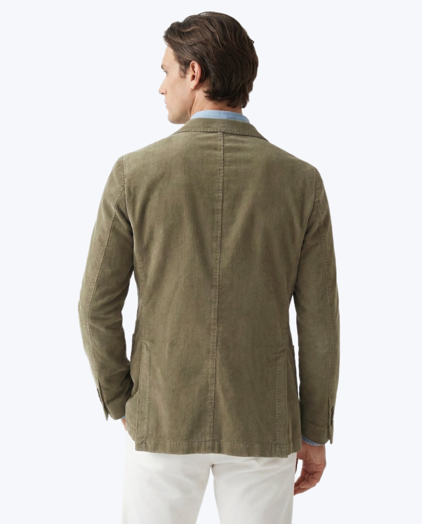 BLAZER VERDE OSCURO CON LINO SANTANIELLO