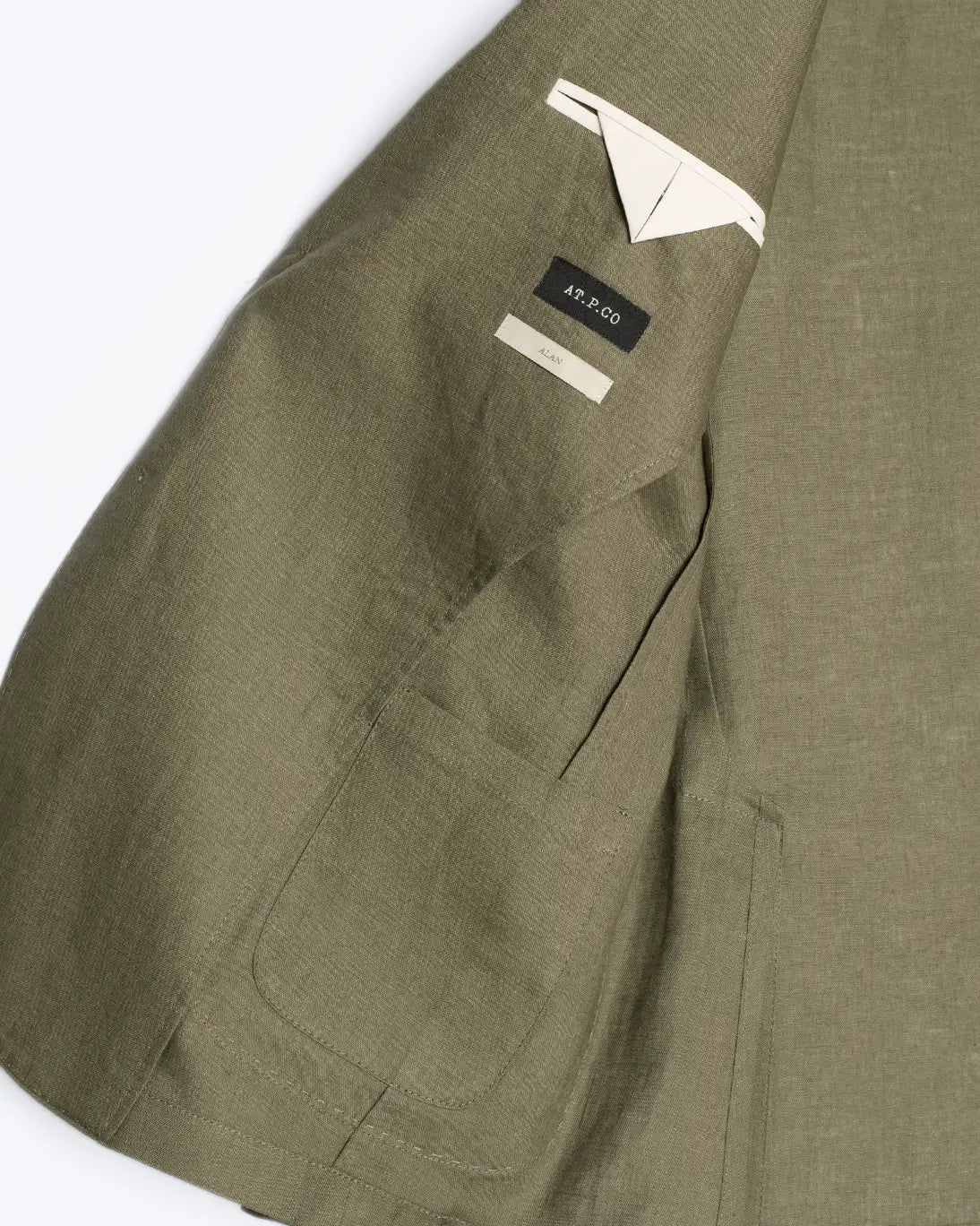 BLAZER DE LINO VERDE AT.P.CO
