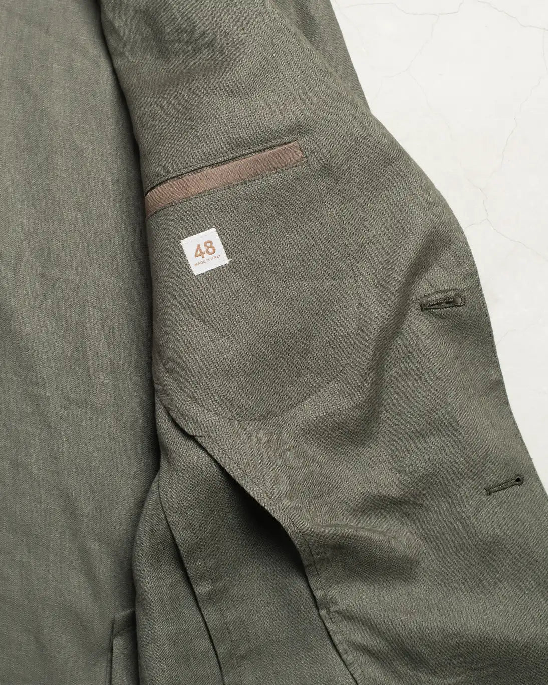 BLAZER VERDE CON LINO JERRY KEY