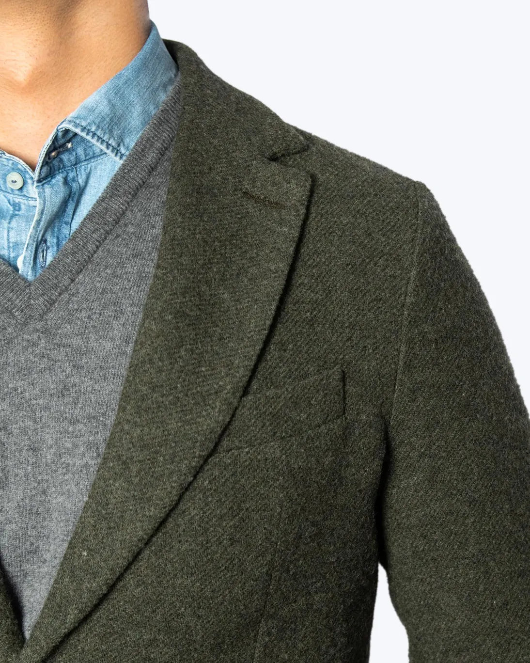 BLAZER DE LANA VERDE OSCURO CIRCOLO