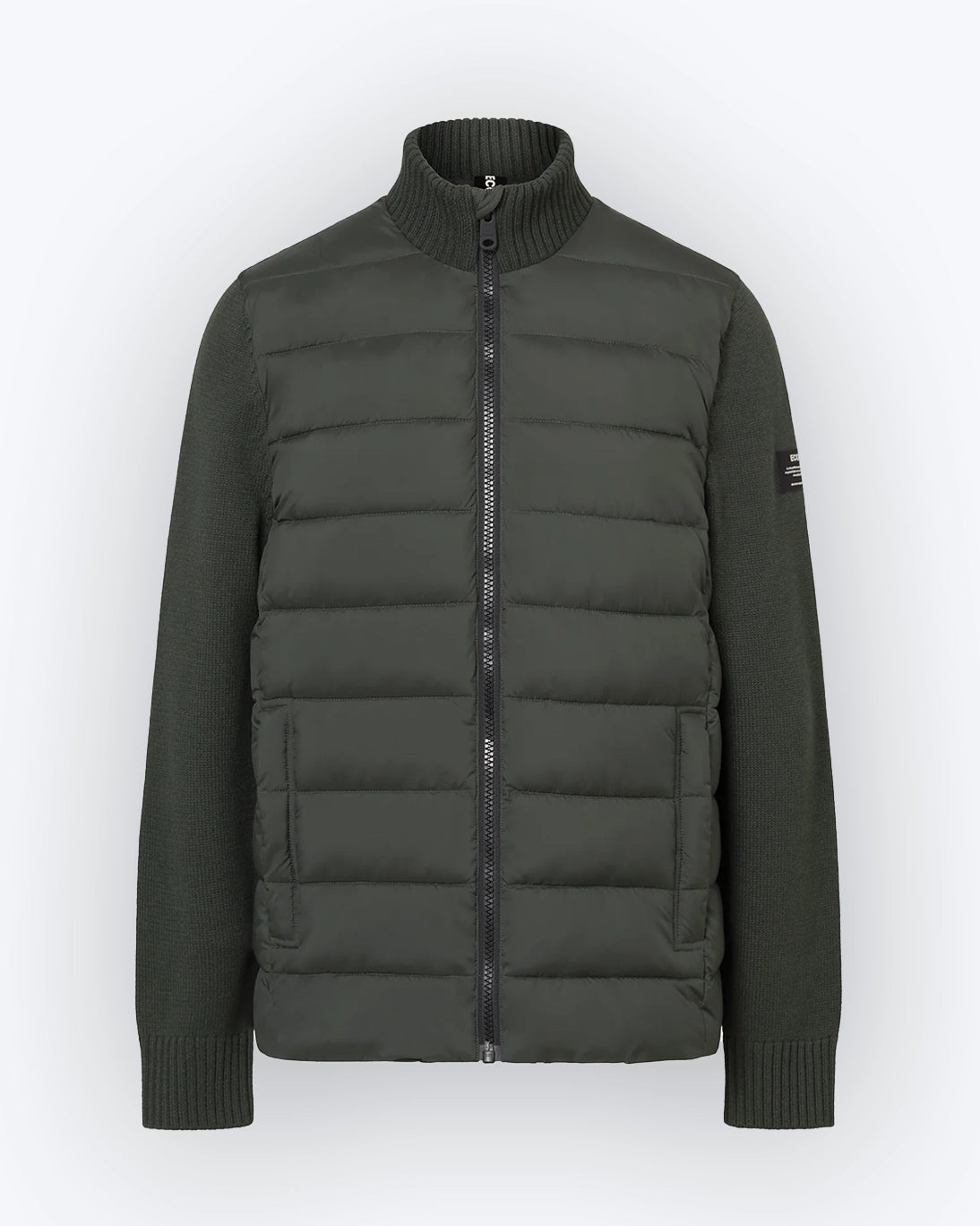 PLUMAS VERDE CON MANGAS DE PUNTO ECOALF