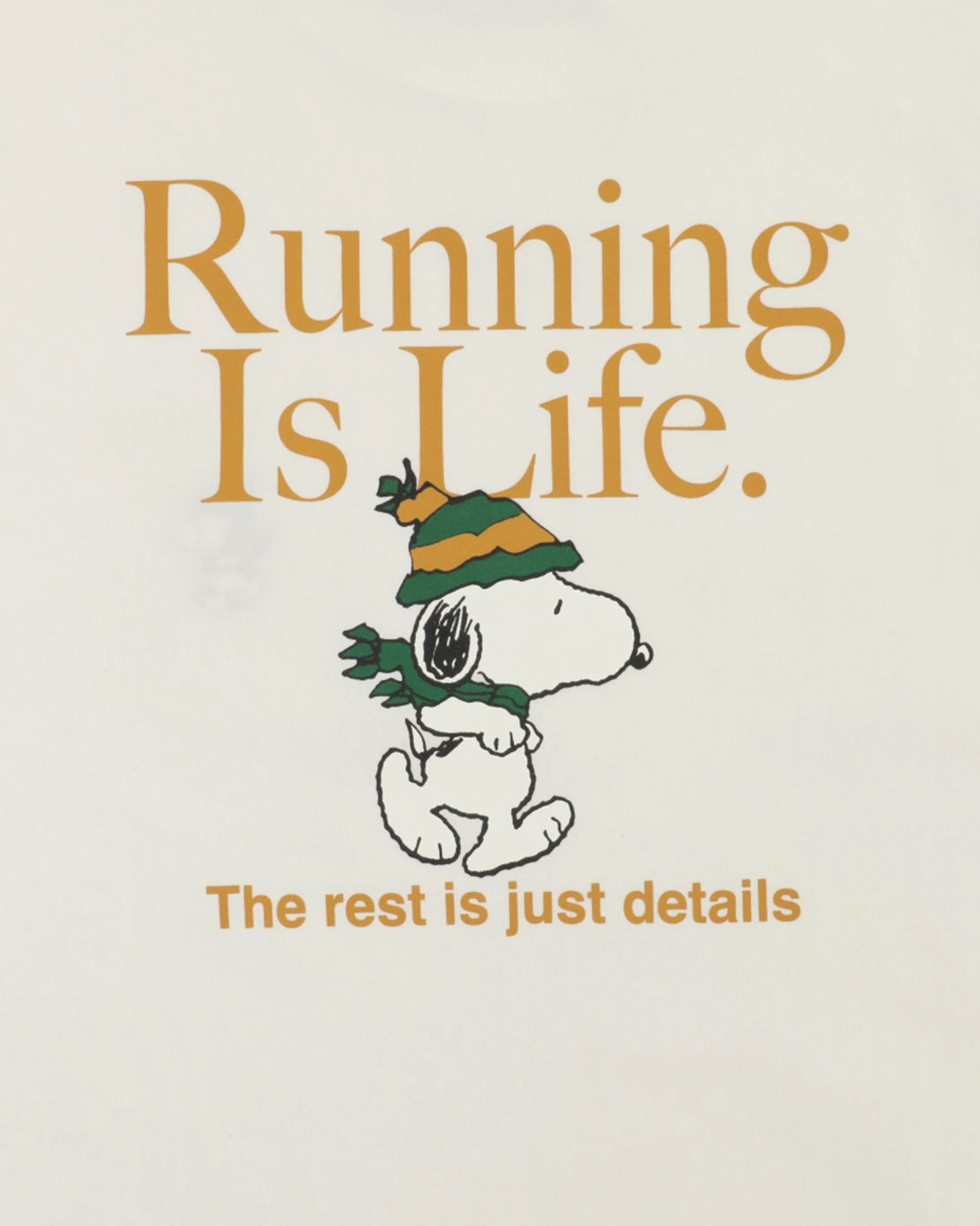 CAMISETA RUNNING IS LIFE SNOOPY INTHEBOX