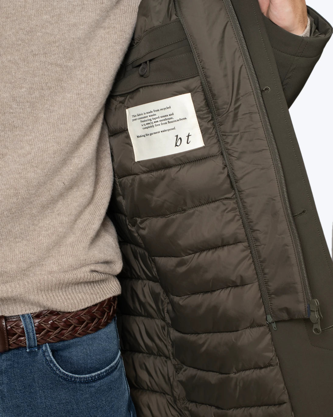 GABARDINA VERDE OLIVA BRIXTOL TEXTILES