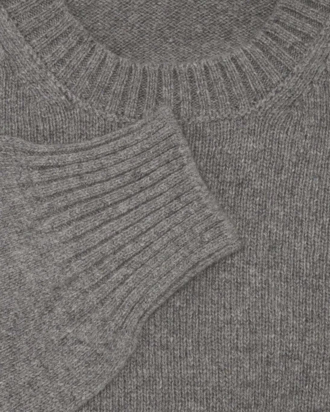 JERSEY DE CUELLO REDONDO CASHMERE GRIS BREUER