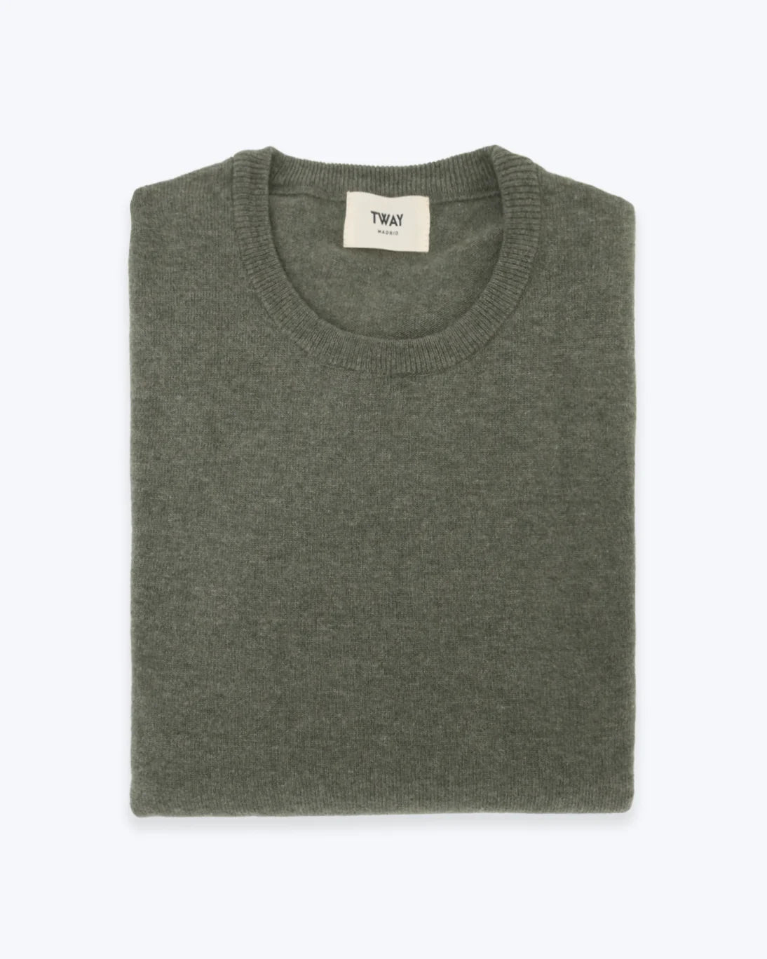 JERSEY DE CUELLO REDONDO VERDE TWAY