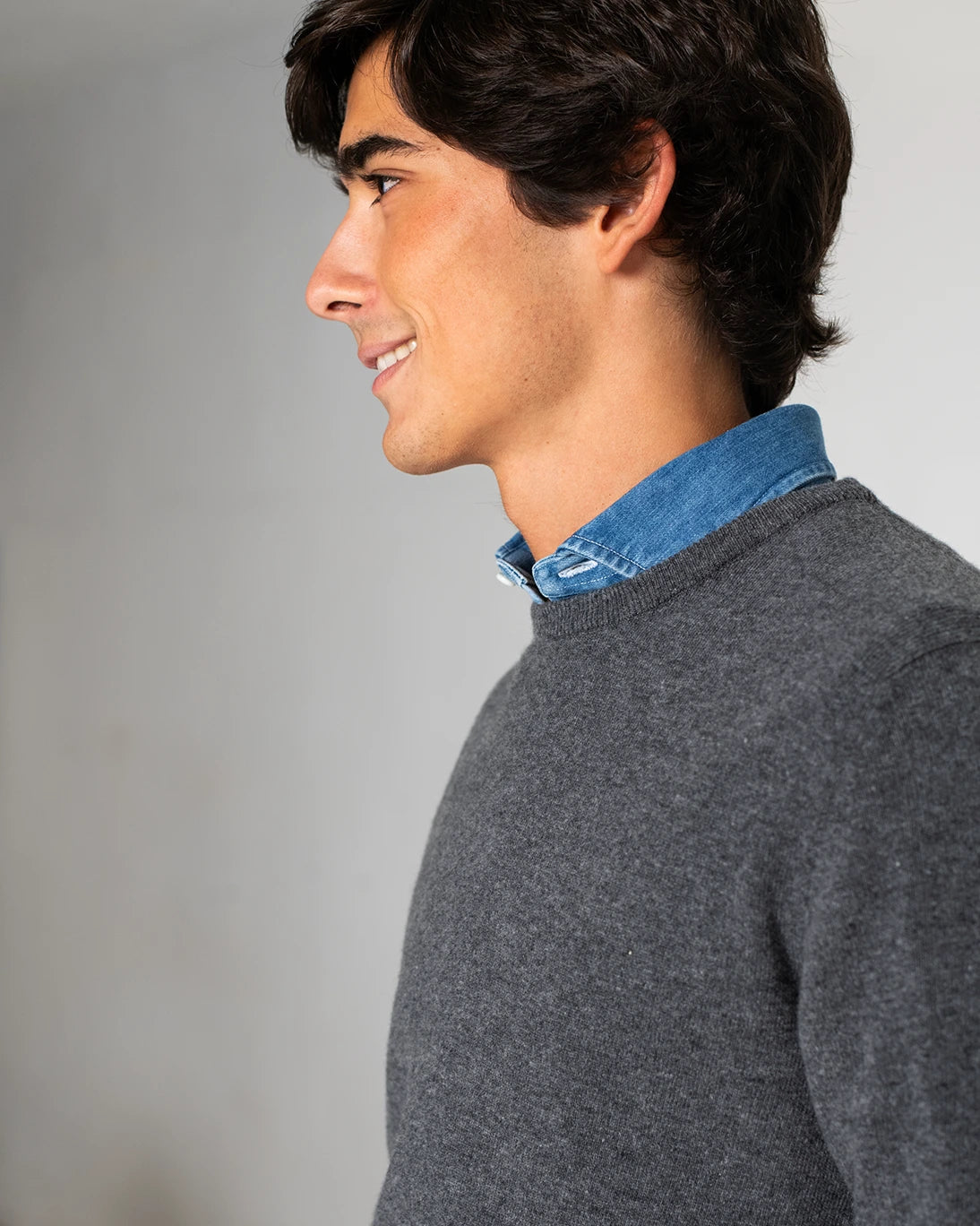 JERSEY DE CUELLO REDONDO GRIS TWAY